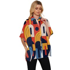 Women s Batwing Button Up Shirt 