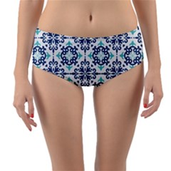 Reversible Mid-Waist Bikini Bottoms 