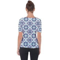 Shoulder Cut Out Short Sleeve Top 