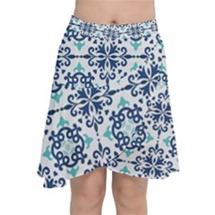 Chiffon Wrap Front Skirt 