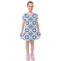 Kids  Short Sleeve Velvet Dress 