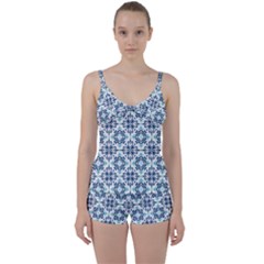 Tie Front Two Piece Tankini 