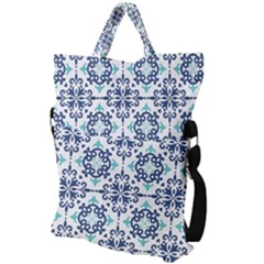 Fold Over Handle Tote Bag 