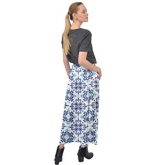 Velour Split Maxi Skirt 