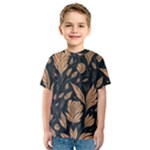 Background Pattern Leaves Texture Kids  Sport Mesh T-Shirt