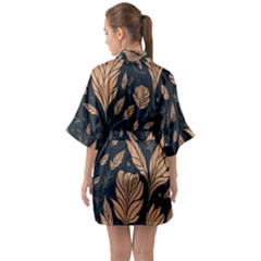 Half Sleeve Satin Kimono  