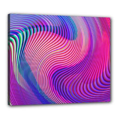 Swirl Twirl Design Pattern Purple Canvas 24  x 20  (Stretched) from ArtsNow.com