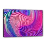 Swirl Twirl Design Pattern Purple Canvas 18  x 12  (Stretched)