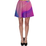 Swirl Twirl Design Pattern Purple Skater Skirt