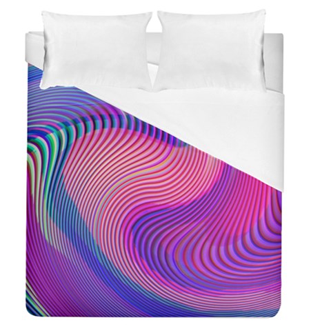 Swirl Twirl Design Pattern Purple Duvet Cover (Queen Size) from ArtsNow.com