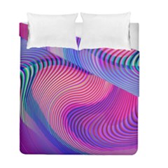 Swirl Twirl Design Pattern Purple Duvet Cover Double Side (Full/ Double Size) from ArtsNow.com