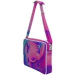 Swirl Twirl Design Pattern Purple Cross Body Office Bag