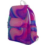 Swirl Twirl Design Pattern Purple Top Flap Backpack