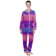 Women s Long Sleeve Satin Pajamas Set 