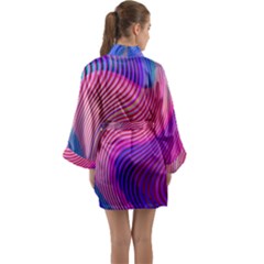 Long Sleeve Satin Kimono 