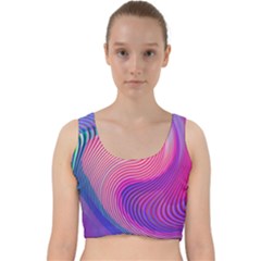 Velvet Racer Back Crop Top 