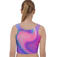 Velvet Racer Back Crop Top 