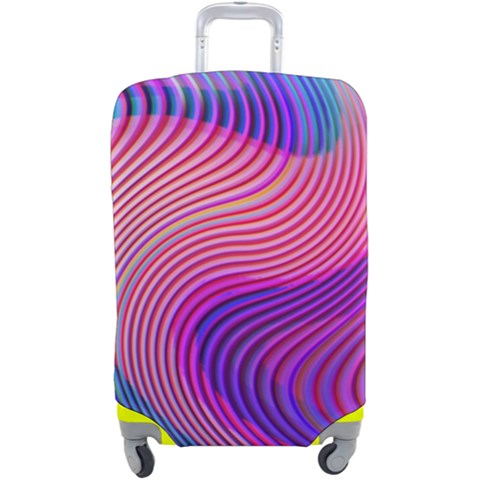 Swirl Twirl Design Pattern Purple Luggage Cover (Large) from ArtsNow.com