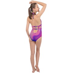 Halter Front Plunge Swimsuit 