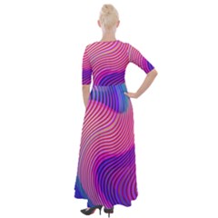 Half Sleeves Maxi Dress 