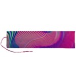 Swirl Twirl Design Pattern Purple Roll Up Canvas Pencil Holder (L)