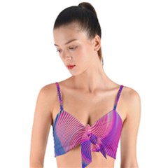 Woven Tie Front Bralet 