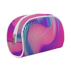 Swirl Twirl Design Pattern Purple Make Up Case (Small) from ArtsNow.com