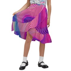 Kids  Ruffle Flared Wrap Midi Skirt 