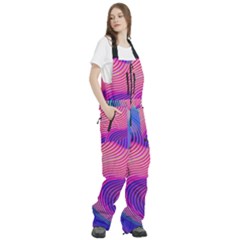 Women s Front Zip Ski And Snowboard Bib Pants 