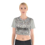 Fantasy floral random pattern Cotton Crop Top