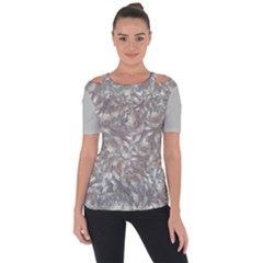 Shoulder Cut Out Short Sleeve Top 