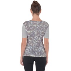 Shoulder Cut Out Short Sleeve Top 