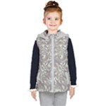 Fantasy floral random pattern Kids  Hooded Puffer Vest