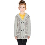 Fantasy floral random pattern Kids  Double Breasted Button Coat