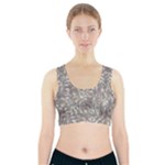 Fantasy floral random pattern Sports Bra With Pocket