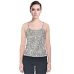 Fantasy floral random pattern Velvet Spaghetti Strap Top