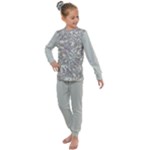 Fantasy floral random pattern Kids  Long Sleeve Set 