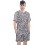 Fantasy floral random pattern Men s Mesh T-Shirt and Shorts Set