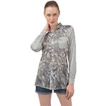 Fantasy floral random pattern Long Sleeve Satin Shirt