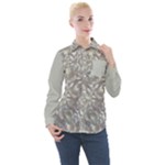 Fantasy floral random pattern Women s Long Sleeve Pocket Shirt