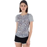 Fantasy floral random pattern Back Cut Out Sport T-Shirt