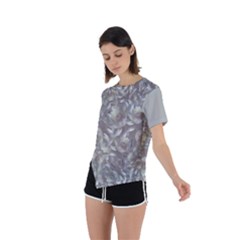 Asymmetrical Short Sleeve Sports T-Shirt 