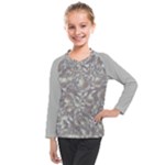 Fantasy floral random pattern Kids  Long Mesh T-Shirt