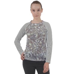 Fantasy floral random pattern Women s Long Sleeve Raglan T