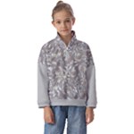 Fantasy floral random pattern Kids  Half Zip Hoodie