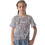 Fantasy floral random pattern Kids  Cuff Sleeve Scrunch Bottom T-Shirt