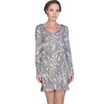 Fantasy floral random pattern Long Sleeve Nightdress