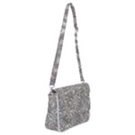 Fantasy floral random pattern Shoulder Bag with Back Zipper