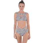 Fantasy floral random pattern Bandaged Up Bikini Set 