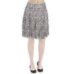 Fantasy floral random pattern Pleated Skirt